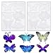 Molain 2 Pack 3D Butterfly Silicone Mold for Epoxy Resin 6 Styles Jewelry Pendant Mold for Keychain Earring Necklace Brooch Crafts DIY Gifts - Image 2