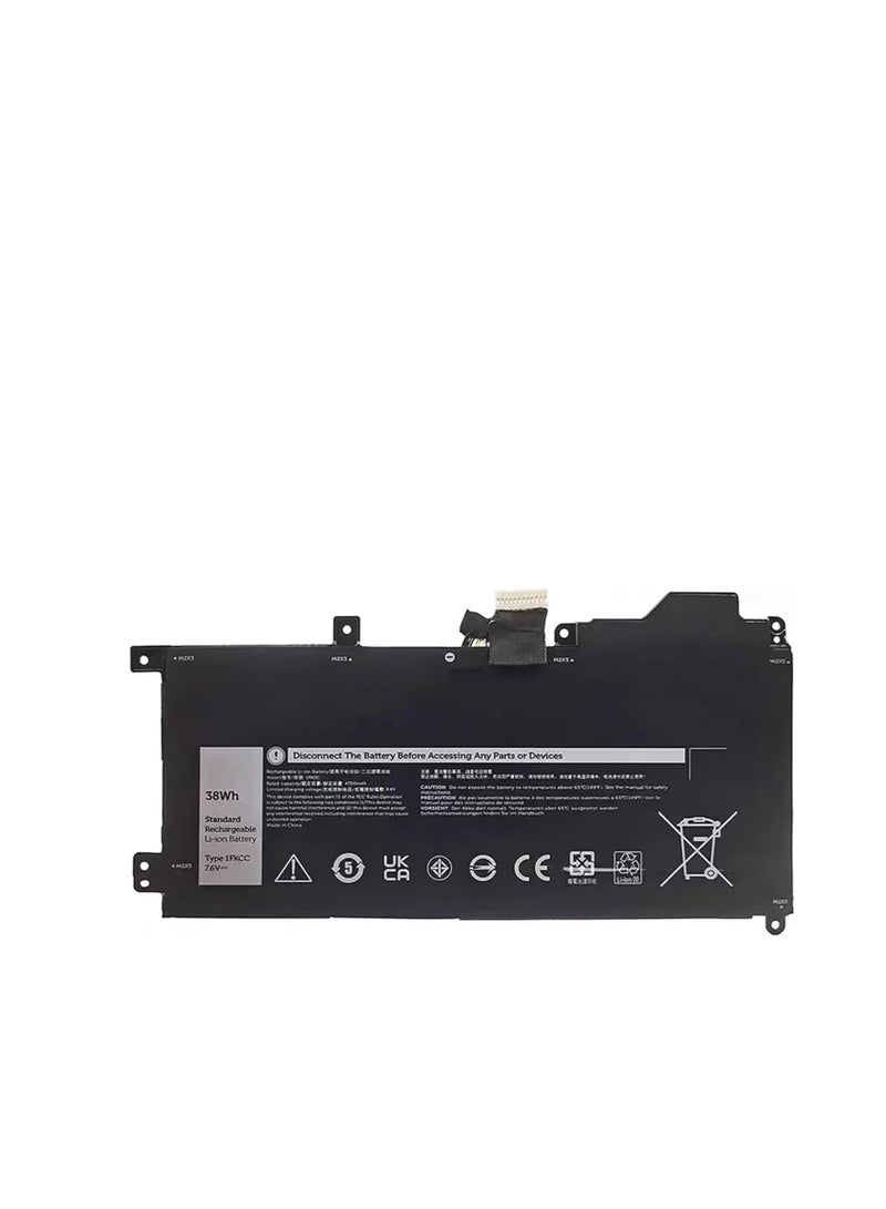 Terabyte 1FKCC Laptop Battery for Dell Latitude 7200 7210 2-in-1 T04J T04J001 T04J002 Series 09NTKM 9NTKM 0D9J00 D9J00 0KWWW4 KWWW4 T5H6P 7.6V 38Wh 4750mAh - Image 1