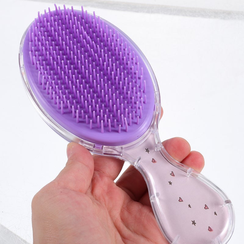 4 pcs Portable Hair Brush Girl Hair Detangling Hair Brush Cute Hair Brush for Travel - Image 2