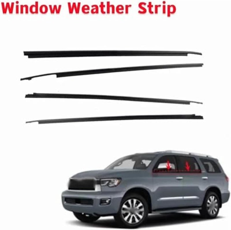 Vuzmode Car Window Weather Strip Seals for Toyota Sequoia - Image 4