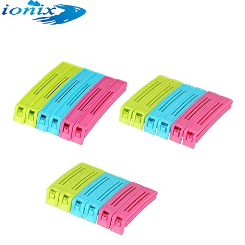 IONIX 18 Pcs-3 Different Size Plastic Food Snack Bag Pouch Clip Sealer Large, Medium, Small Plastic Snack Seal Sealing Bag Clips Vacuum Sealer, for Packet Sealing, Air Tight Clips for Packets - Image 3