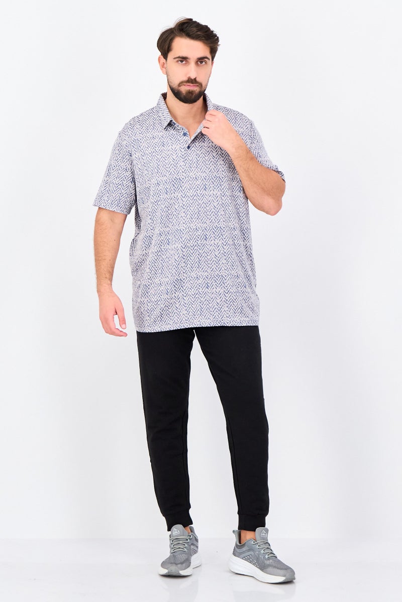 Adidas Men Sportswear Fit Short Sleeve Training Polo Shirt, Multicolor - Image 3