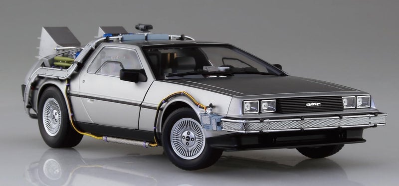 Aoshima Back to The Future: Time Machine Detail Up Parts 1:24 Scale Model Kit - Image 4