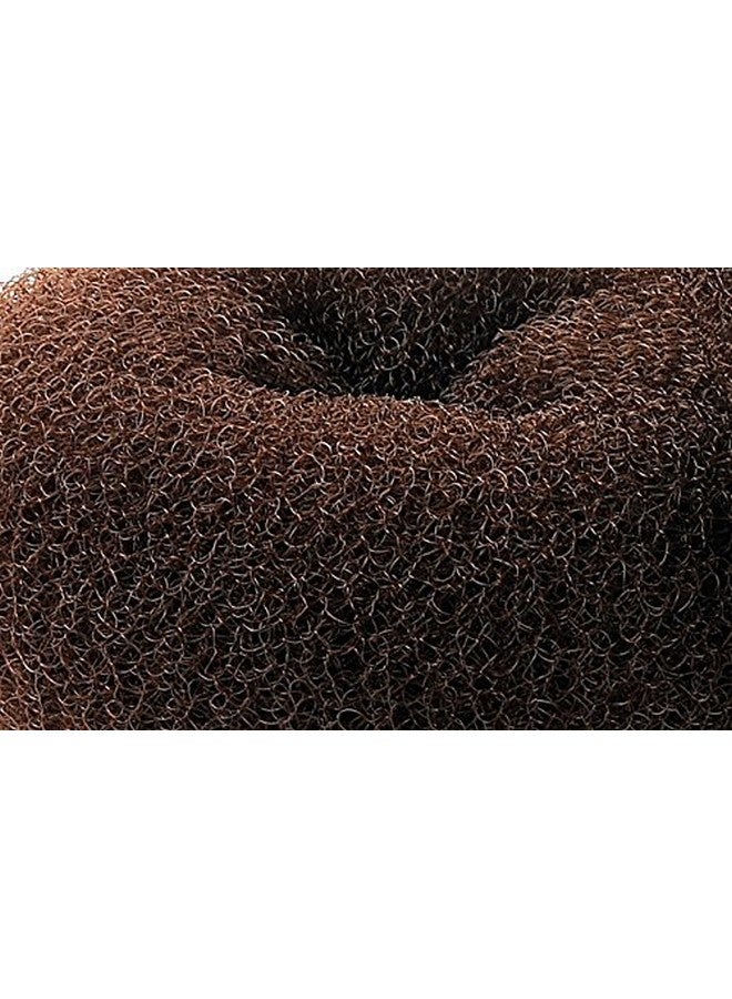 CLOTHOBEAUTY ClothoBeauty Extra Large Ring Style Bun Shaper for Thick and Long Hair, Women's Chignon Donut (4.3 in., Brown) - Image 5