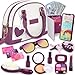 INNOCHEER Little Girls Purse Kids Toy Purse with Pretend Makeup Play Purse for Little Girls Pretend Play Toddler Purse Birthday Christmas Princess Gifts Toys for Girls 3 4 5 6 7 8 Year Old - Image 3