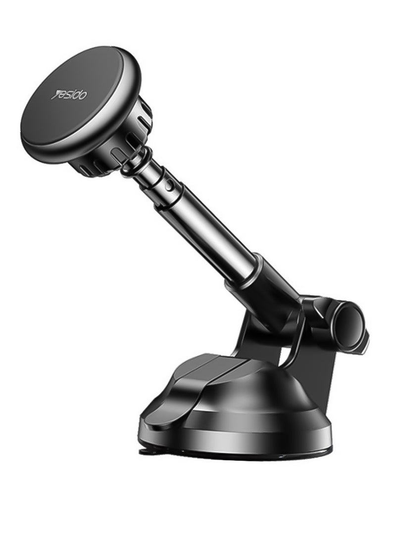 Yesido Magnetic Dashboard Phone Holder, Strong Suction Cup, Multi-Angle Adjustment, Yesido C41 - Black  - Image 1