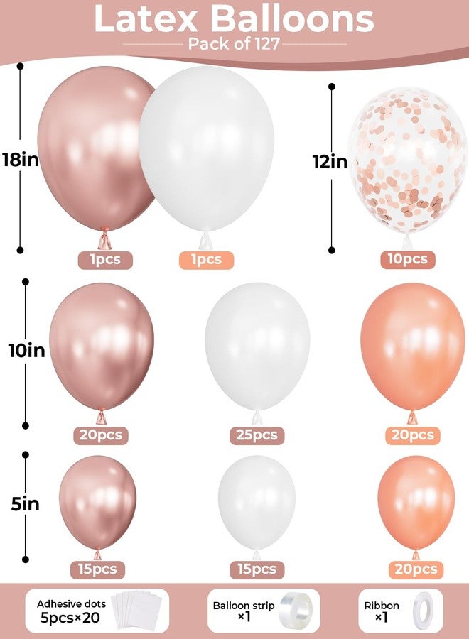 Haolongfa rose gold Balloon arch kit（new - Image 4