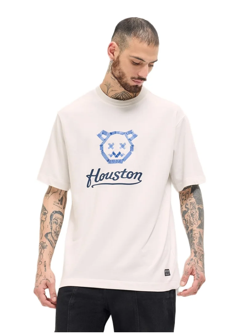 ذا بير هاوس تيشيرت قطني رجالي مريح للصيف