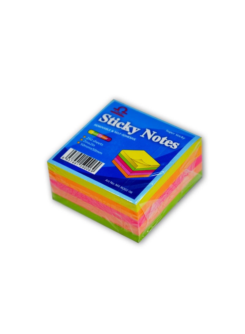 Libra Sticky Notes – 2×2 Cube – 5 Colors (PACK OF 2) - Image 1