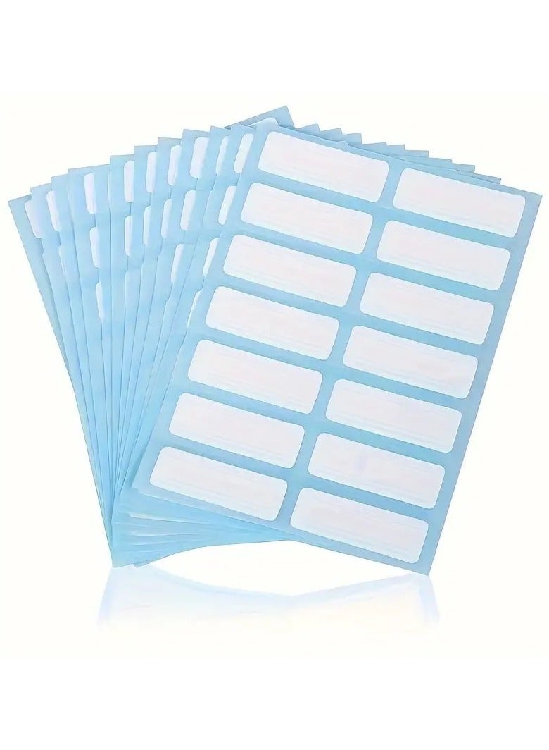 كيه واي ملصقات ذاتية اللصق بيضاء فارغة، ورق لاصق صغير للكتابة والتحديد والتنظيم، ملصق صغير للتقسيم والترتيب والترقيم - 3.8 *1.7 سم,75 شييت - 1050 ملصقًا - Image 1