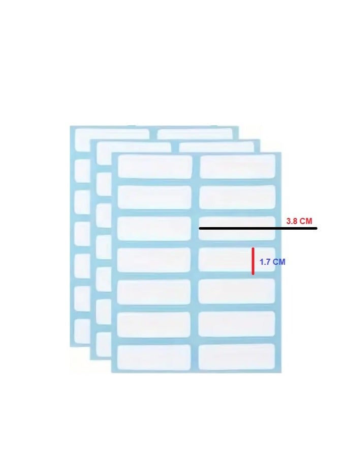 كيه واي ملصقات ذاتية اللصق بيضاء فارغة، ورق لاصق صغير للكتابة والتحديد والتنظيم، ملصق صغير للتقسيم والترتيب والترقيم - 3.8 *1.7 سم,75 شييت - 1050 ملصقًا - Image 4