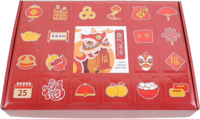 klarako Christmas Advent Calendar Box to Fill, 24 Empty Christmas Advent Countdown Gift Box Diy Surprise Boxes Goody Treat Boxes Raffle Box Diy Lottery for Xmas Party - Image 1