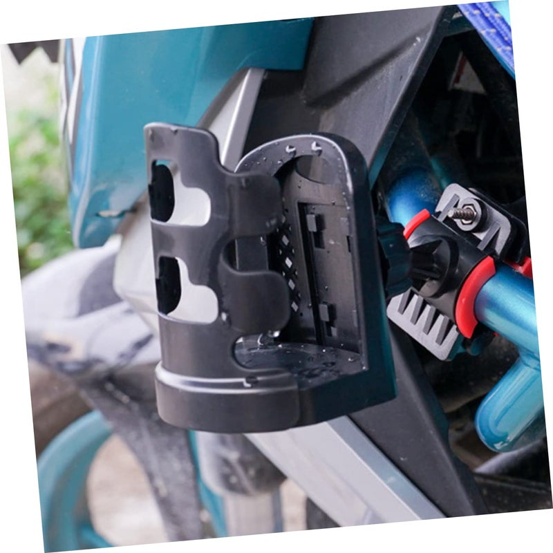 Black Plastic Backseat Cup Holder with Base Compact Durable Water Bottle Holder for Car Rear RV Boat - Image 4