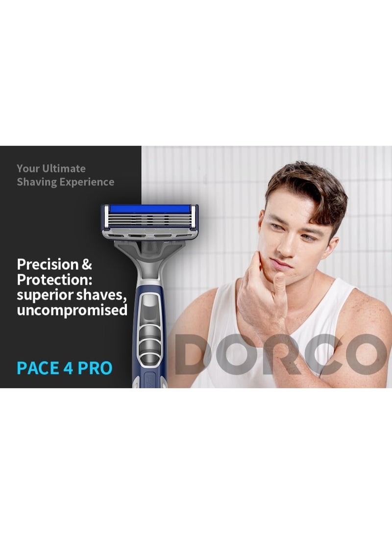 DORCO Pace 4 Portable Razor Diamond Hard Coating 4 Blade Razors 6 Pcs Pack - Image 5