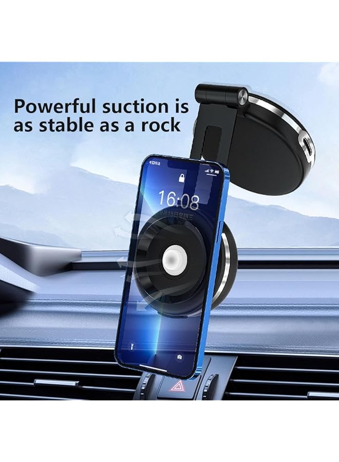 KASTWAVE Magnetic Suction Phone Mount, Double-Sided Phone Holder, Universal Innovative 360°3D Rotation Extra Strength Holder, Cradle Fit For Iphone Android And All Smartphones - Image 3