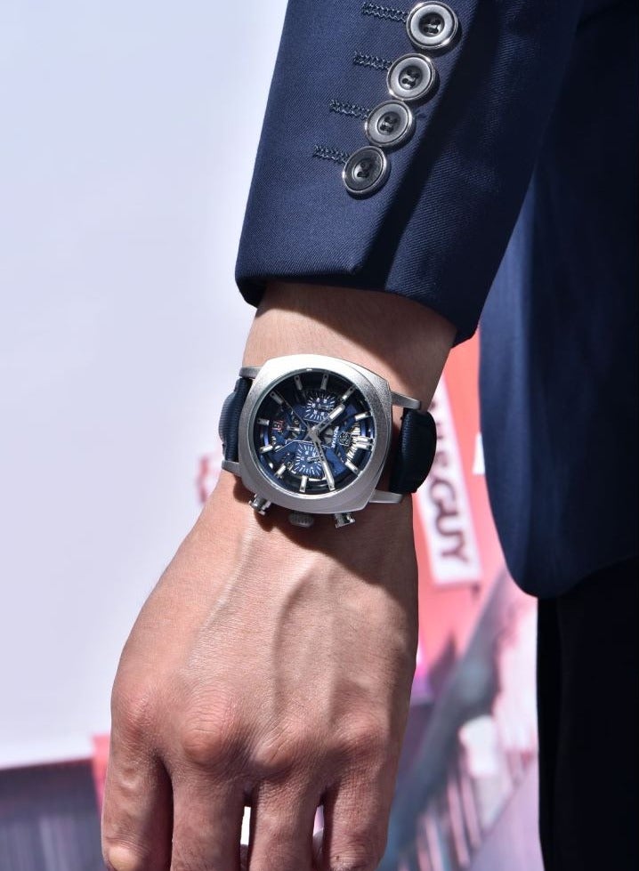 BENYAR Watches for Men Luxury Quartz Water Resistant Watch Men's Chronograph Genuine Leather Strap 5205 Blue - Image 3