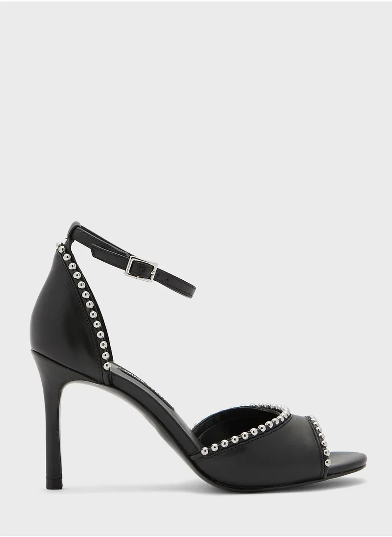 NINE WEST Jellint Buckle Ankle Strap Sandals