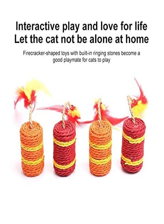 KUTKUT Firecracker Shape Paper Rope Interactive cat Scratch Toy - Image 5