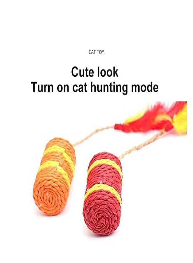 KUTKUT Firecracker Shape Paper Rope Interactive cat Scratch Toy - Image 3