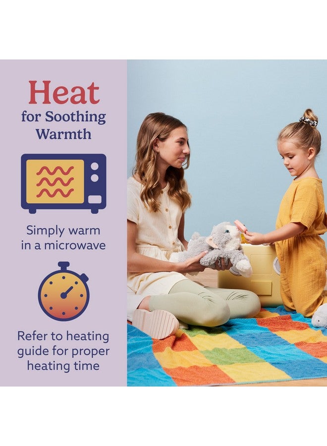 warmies Microwavable & Weighted Stuffed Animals, Laying Down Gray Cat - Heated Stuffed Animal Plushie for Warmth & Comfort - Cute Soft Plush Toys for Boys, Girls, Babies & Toddlers - Image 4