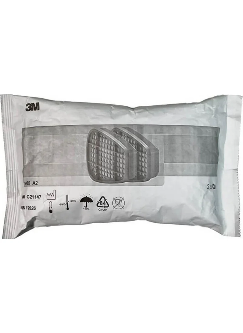 ثري ام ™ 6055 A2 Gas and Vapor Mask Filter - 1 Pair