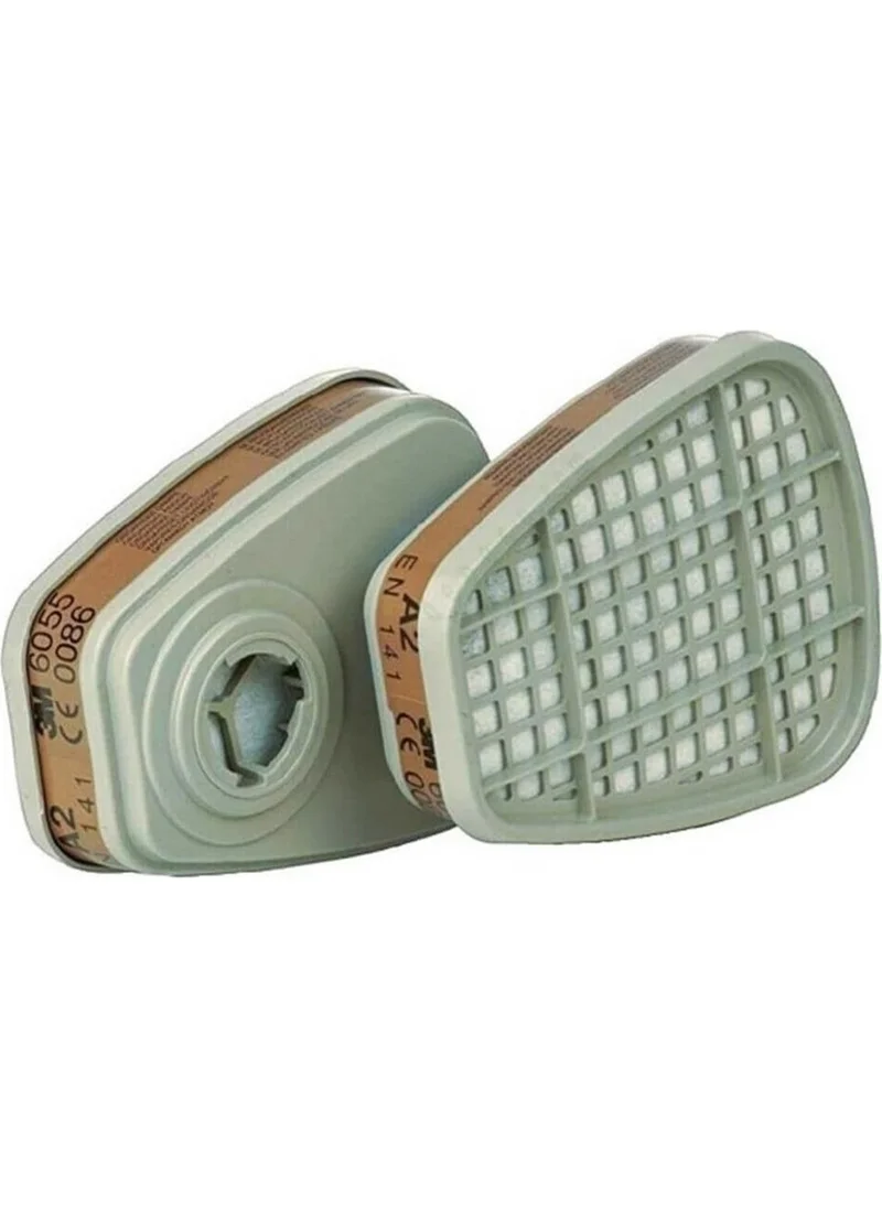 ثري ام ™ 6055 A2 Gas and Vapor Mask Filter - 1 Pair