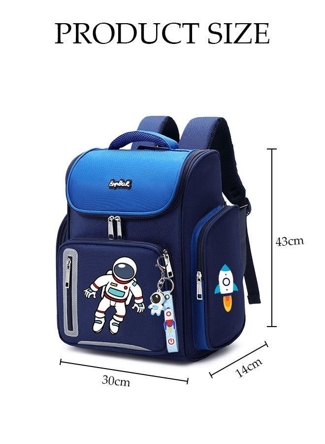 DUNISO Boy's School Backpack with Pencil Case Waterproof Book Bag with Compartments for Teen Boy Kid Students Elementary School Kids' School Bag With Large Capacity - Image 4