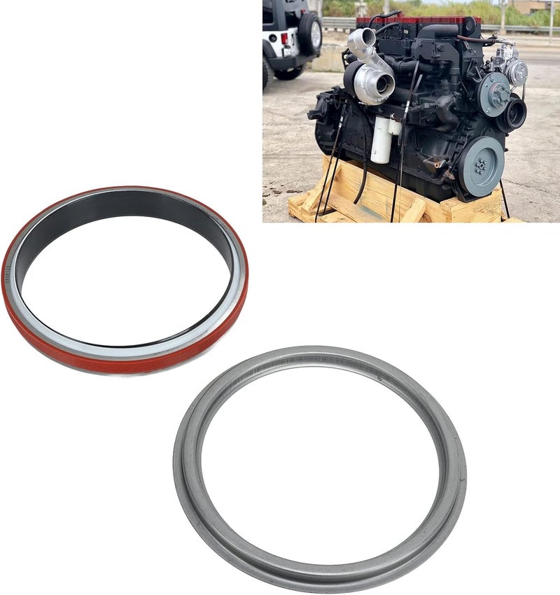 Tbest Rear Crankshaft Oil Seal, Crankshaft Oil Seal With Wear Sleeve Steel Installer 3926126 for B Series 1989 and Up for 5.9L Engine - Image 5