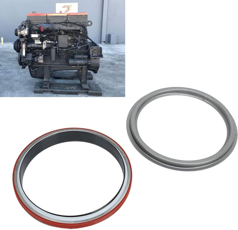 Tbest Rear Crankshaft Oil Seal, Crankshaft Oil Seal With Wear Sleeve Steel Installer 3926126 for B Series 1989 and Up for 5.9L Engine - Image 4