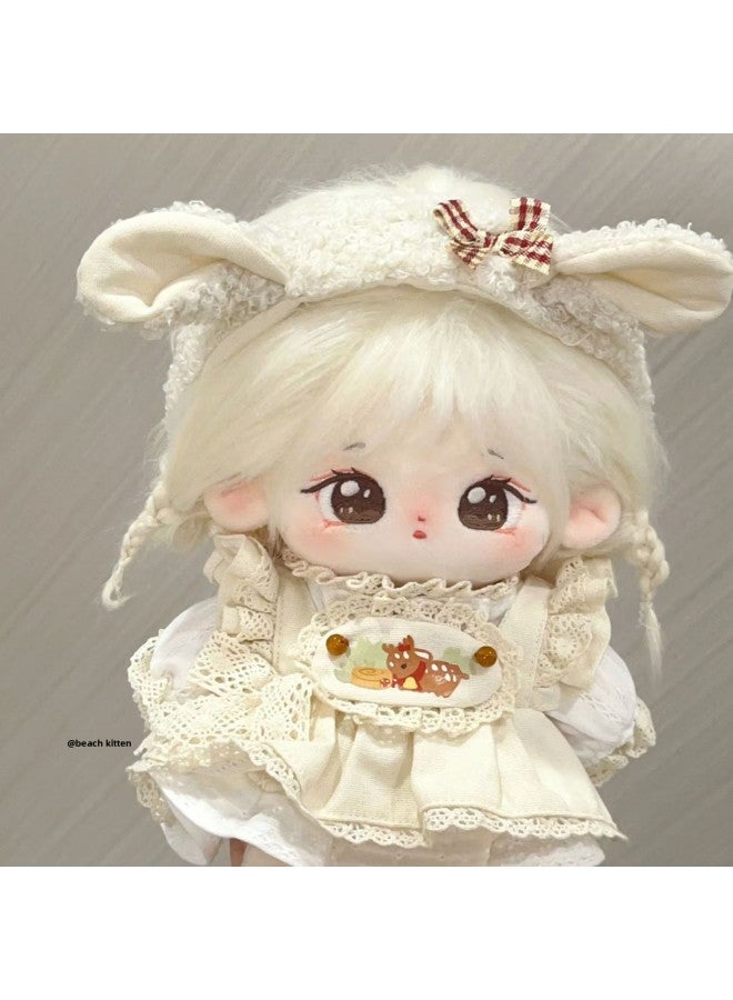 Genuine Cotton Doll Giving Skirt Doll Dress-up Humanoid Doll Super Cute Gift For Girls Cute Doll-Specification:With Skeleton [1 Piece Of Skirt + Care Solution + Comb + Scissors + Rubber Band + 4 Hairpins]-Color:Doudou [bring Birth Certificate] Will Give You Shoes + Gift Box  - Image 4