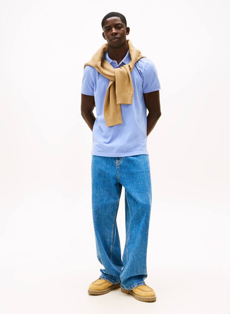 تومي جينز بولوشيرت بقصّة سليم بشعار العلم - Image 3