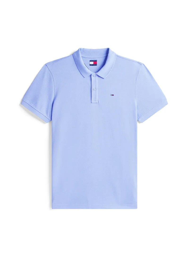TOMMY JEANS Flag Slim Polo Shirt