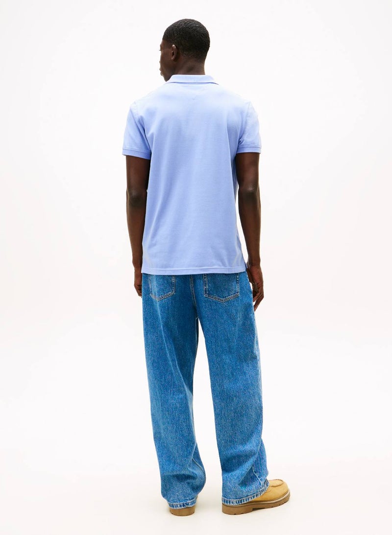 تومي جينز بولوشيرت بقصّة سليم بشعار العلم - Image 2