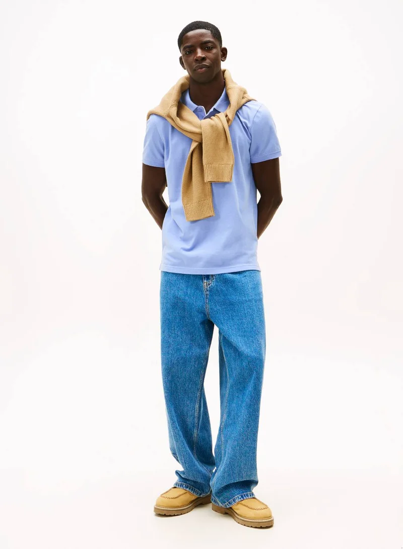 TOMMY JEANS  Flag Slim Polo Shirt for Men | Best Price UAE