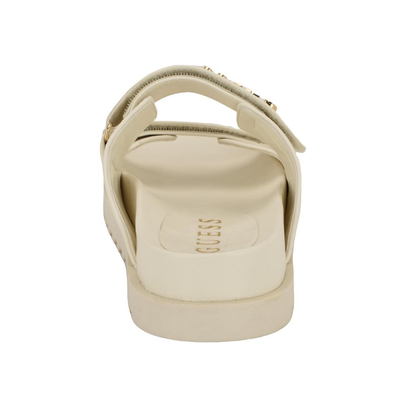 Guess Women's FABULON Sandal, Ivory 150, 7 - Image 3