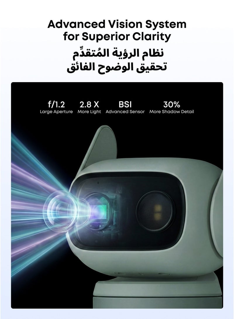 eufy Wired Cam C31, 360° Coverage with Pan and Tilt, Indoor and Outdoor, Dual Antenna, Color Night Vision, Local Storage, No Monthly Fee, AI Human/Vehicle/Pet/Cry Detection, 24/7 Continuous Recording - Image 5