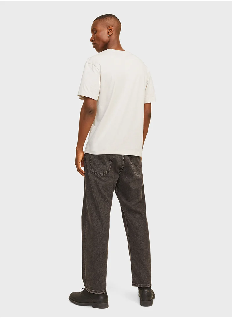 جاك اند جونز Logo Crew Neck T-Shirt