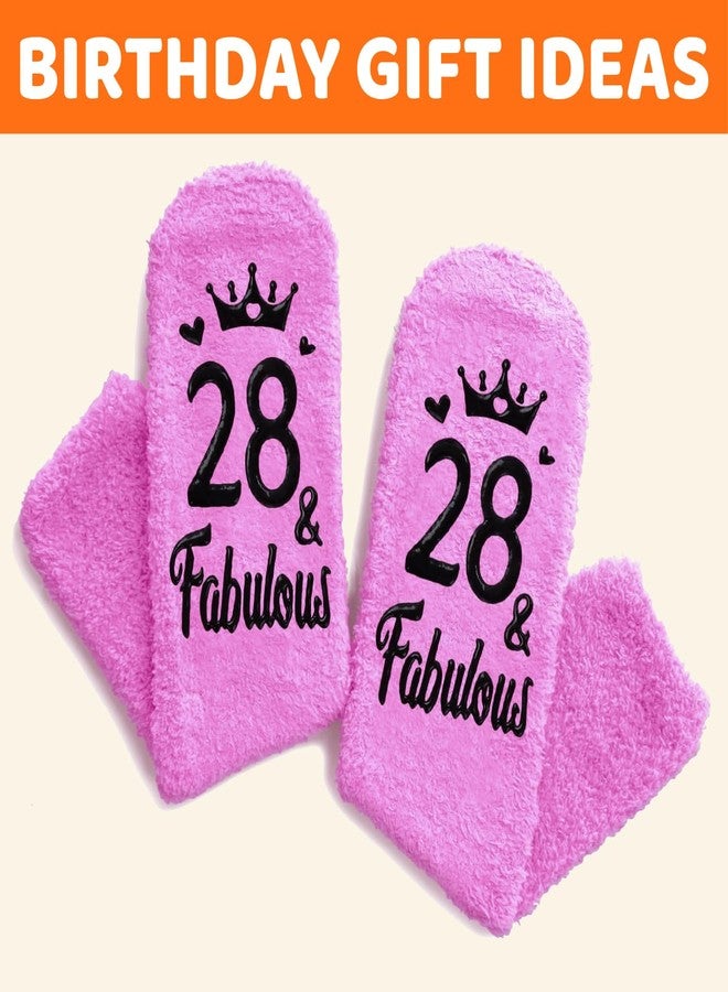 Happy Pop أفكار هدايا عيد الميلاد الثامن والعشرين من هابي بوب - جوارب لمن يبلغون من العمر 28 عامًا، هدايا للنساء والفتيات في سن 28 عامًا - Image 4