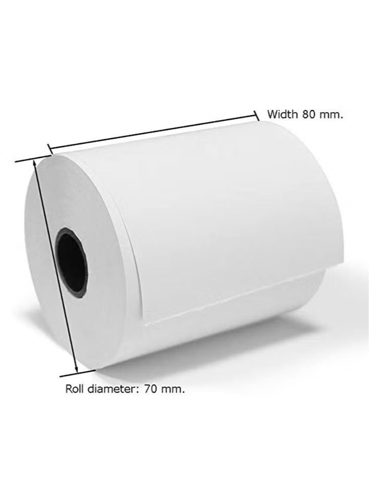 Thermal Receipt Paper Roll 80 x 70 (5 Rolls) - Image 5