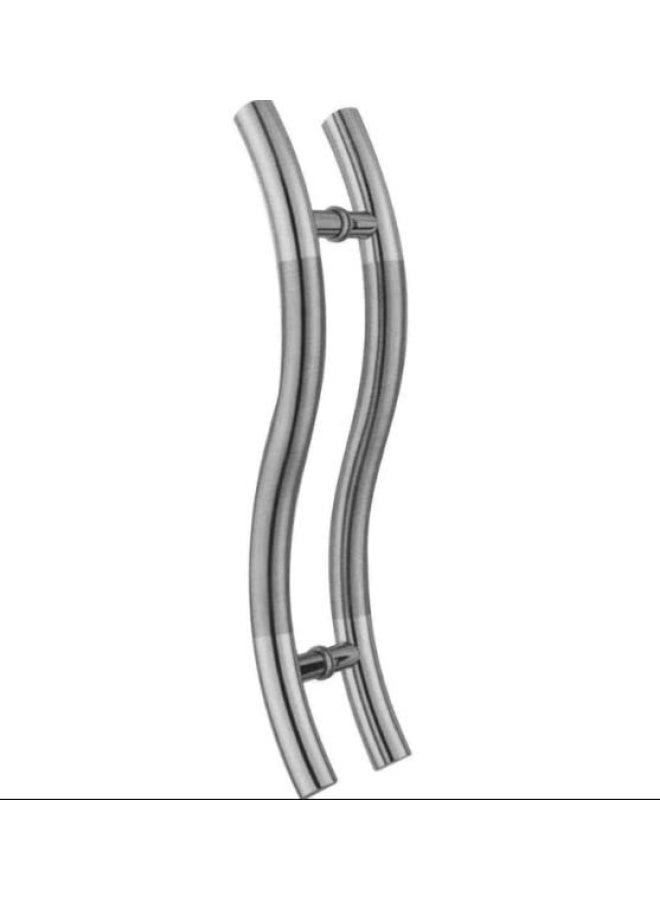 ROBUSTLINE Back To Back Door Handle Set For Front Door Stainless Steel Push Pull Back To Back Fixer For Glass Doors And Frameless Shower Doors Stainless Steel Tube Shape - Image 3