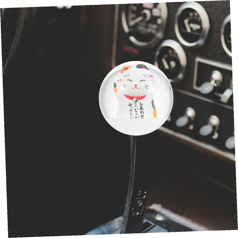 Car Shift Knob Lucky Cat Gear Lever Stick Handle Manual Transmission Vehicle Decorative Replacement Accessory for Automotive Interior - Image 5