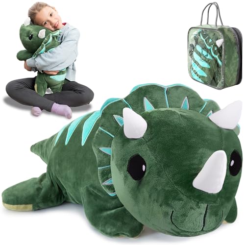 ODOXIA Big Weighted Animals for Anxiety 5lb Dinosaur Stuffed Weighted Plush for Kids Adults Weighted Stuffed Animals Weighted Plushies Weighted Plushie - Image 1