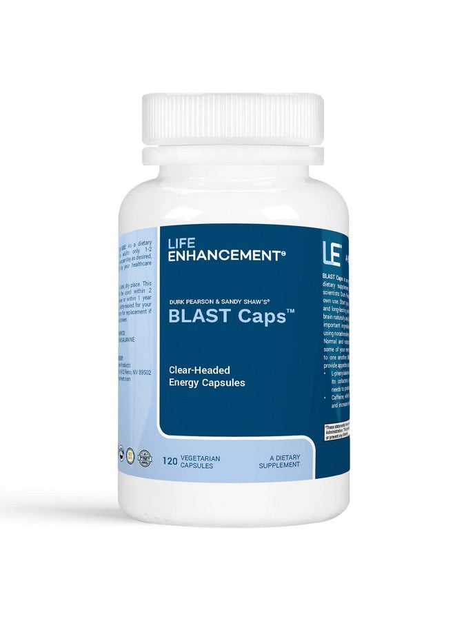 Life Enhancement - Blast Caps ; With B12 Niacin Caffeine Taurine Phenylalanine Vitamin C & More ; 60 Servings - Image 1