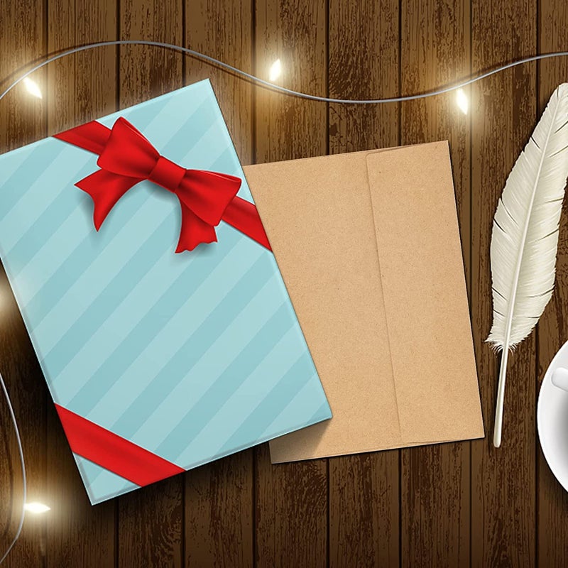GoClimber 50 Pack Kraft Envelopes - 4 x 6 Inch Brown Kraft Paper Envelopes for Invitations, Cards and Postcards - Image 5