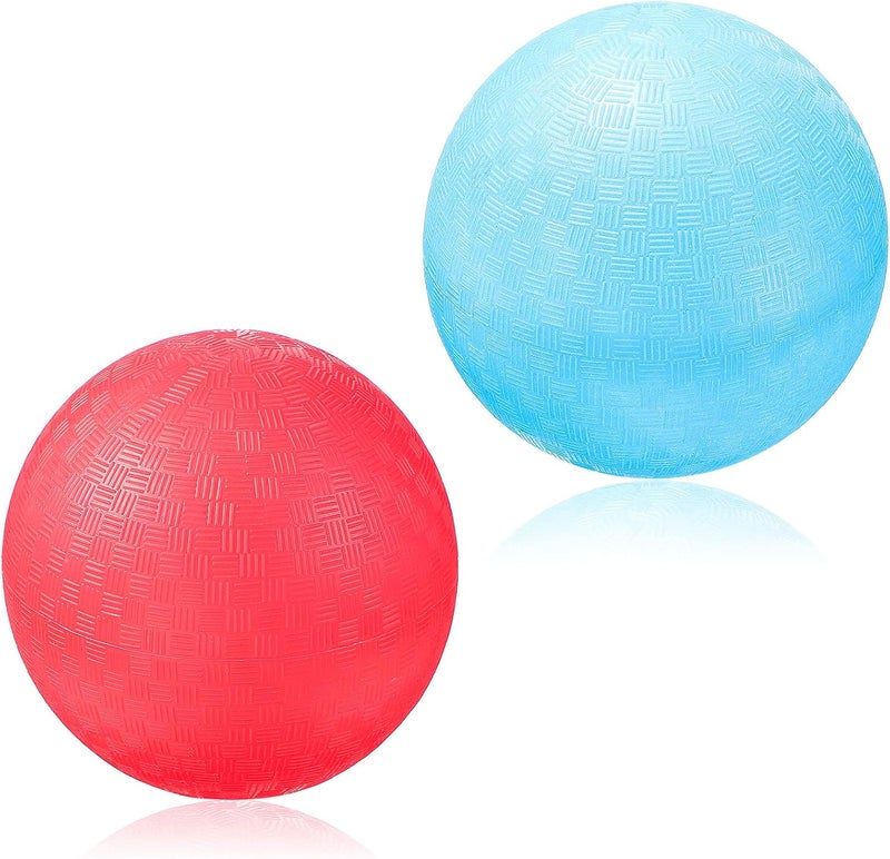 Civaner 2 Pack of 5 Inch PVC Made Dodgeball Balls, Red Blue, Suitable for Kids Outdoor Play, Exercise, Yoga - Image 1