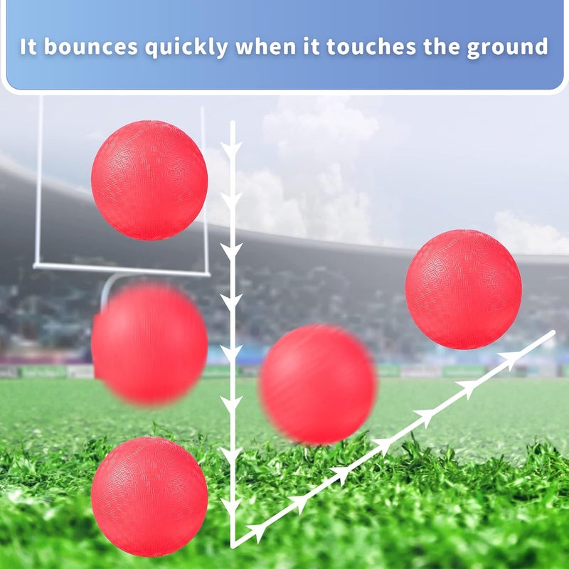 Civaner 2 Pack of 5 Inch PVC Made Dodgeball Balls, Red Blue, Suitable for Kids Outdoor Play, Exercise, Yoga - Image 4