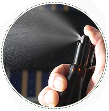 ericotry 3PCS 100ml Empty Refillable Amber Glass Spray Bottles for Cosmetic Perfume Storage Cleaning with Fine Mist Sprayers and AntiDust Cap - Image 4