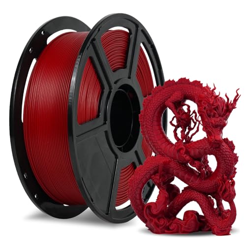 FLASHFORGE Rapid PLA Filament 1.75mm Ruby Red, 500mm/s High Speed Printing, 3D Printer Filament 1kg Spool, Dimensional Accuracy +/- 0.02mm, Enjoy Exceptional Print Quality - Image 1
