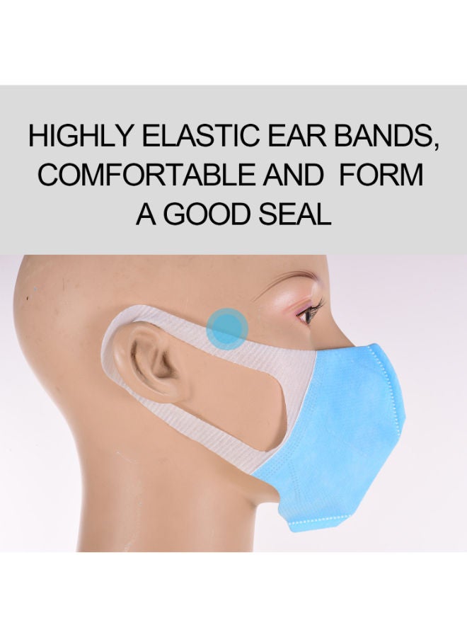 NIBEMINENT 50-Piece 3D Design Dustproof Breathable Disposable Face Mask - Image 2