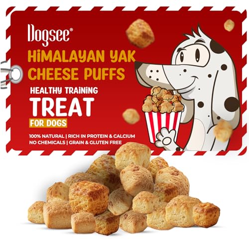 Dogsee Mini Pops Puffed Yak Cheese Treats for Dogs 015 lb Cheese All Natural Himalayan GrainFree Training Treats ProteinRich Puffed Bites for Puppies and Adult Dogs - Image 1